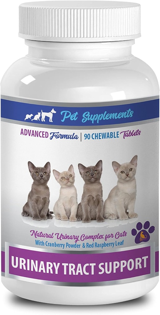 Katze Urinary Diet - Urinary Tract Support - für Katzen - Natürliche Formel - CHEWABLE - Katze Cranberry Urinary - 1 Flasche (90 Chews)