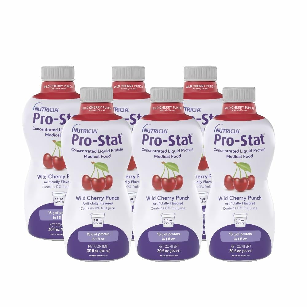 Pro-Stat Concentrated Liquid Protein Medical Food - Wild Cherry Punch, 30 Fl Oz Bottle (Sache 6)