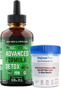 Salutem VitaTM Liquid Advanced Formula Detox - Detox Kit mit Test Cup: Flüssige Nahrungsergänzung für Total Body Cleanse - Beilage für Toxin Entfernung - 1 Pack - 2 Fl Oz (20 Servierungen)