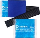 Reusable Gel Ice Packs für Verletzungen 2 Pack mit Wrap, 6.3"x5.1", Hot Cold Soft Flexible Ice Freezer Pack, Cold Compress Therapy für Schmerzlinderung, Chirurgie Erholung, Knie, Handgelenk, Knöchel, Fuß, Ellbogen, Shin