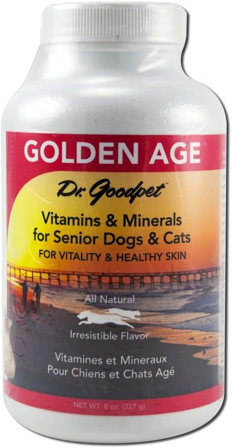 Dr. Goodpet Golden Age All Natural Potent Multi-Vitamin/Mineral Pulver für Erwachsene Hunde & Katzen