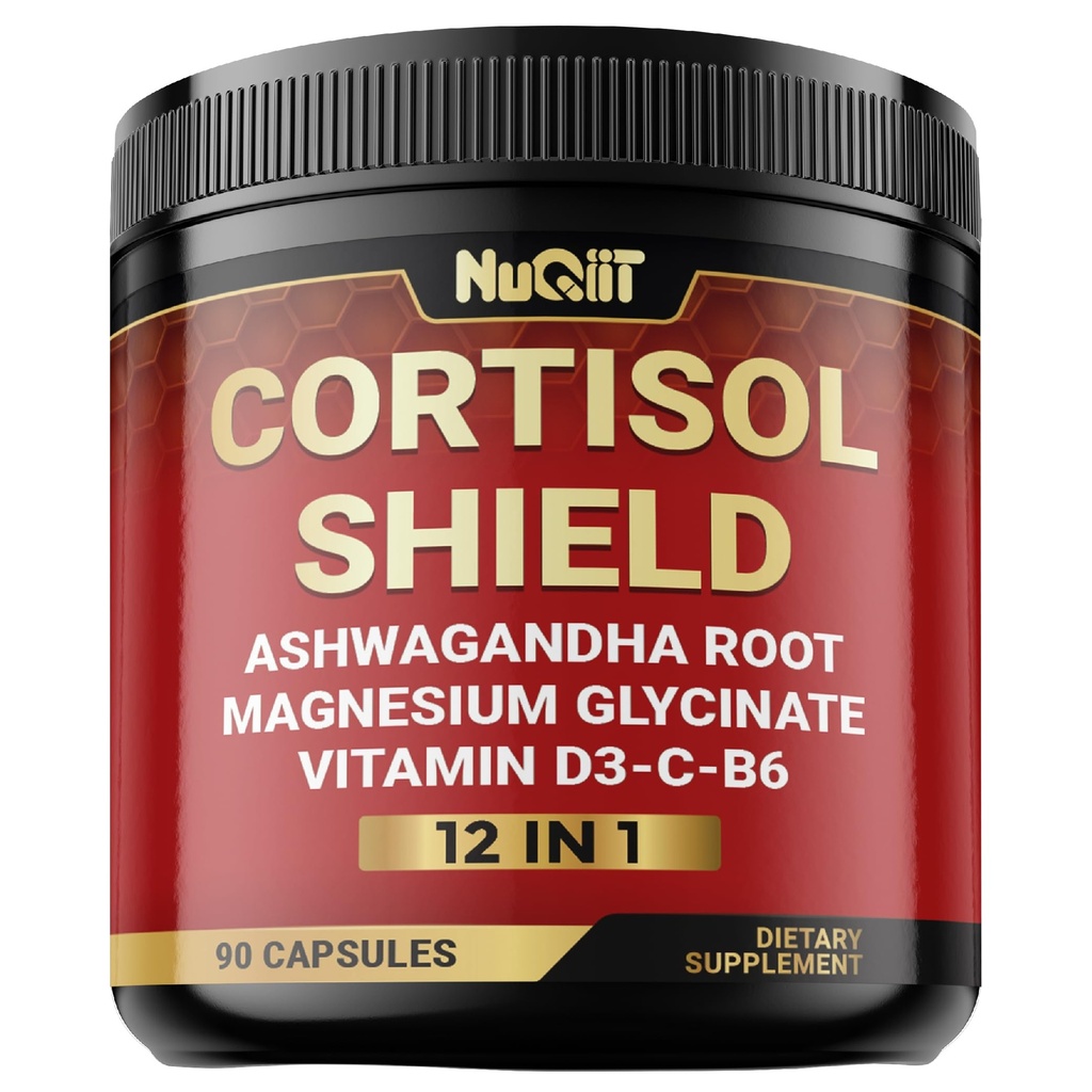 12in1 Cortisol Shield - Ashwagandha und Magnesium & 10 Mehr - 90 Kapseln