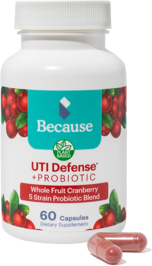Weil Probiotics Cranberry UTI Defense Capsules für Frauen (60 Kapseln, 1 Flasche)