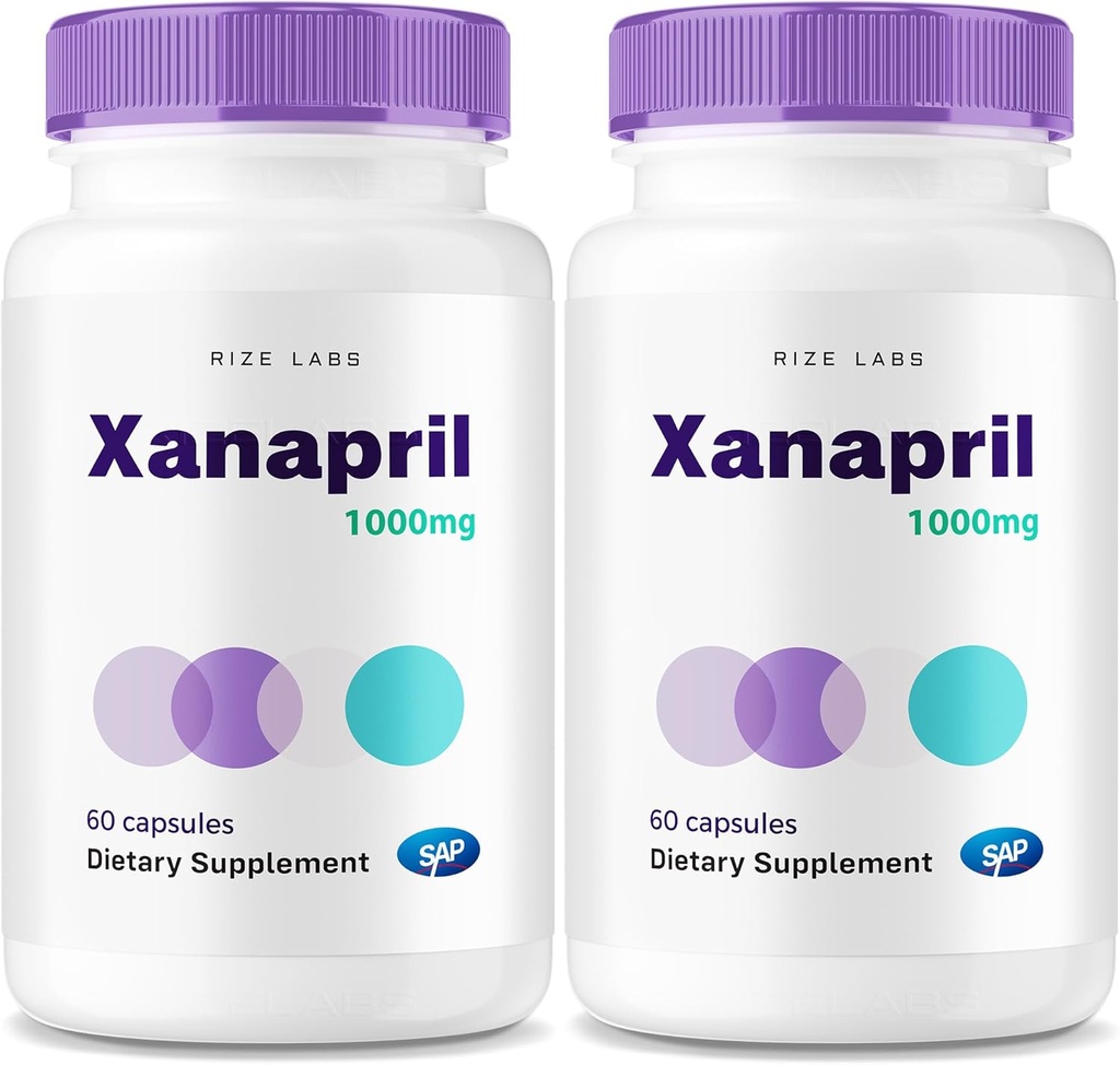 (2 Pack) Xanapril Kapseln, Xanapril für bessere Schlaf- und Gehirnpflege, Xanapril Advanced Maximum Formula, Xanapril Herbal Supplement, Xanapril Pastillas Review (120 Kapseln)