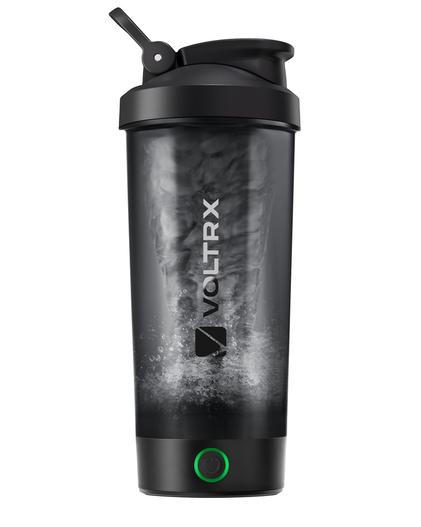 VOLTRX Protein Shaker Bottle, Merger USB C wiederaufladbare elektrische Protein Shake Mixer, Shaker Cups für Protein Shakes und Meal Ersatz Shakes, BPA Free, 24oz