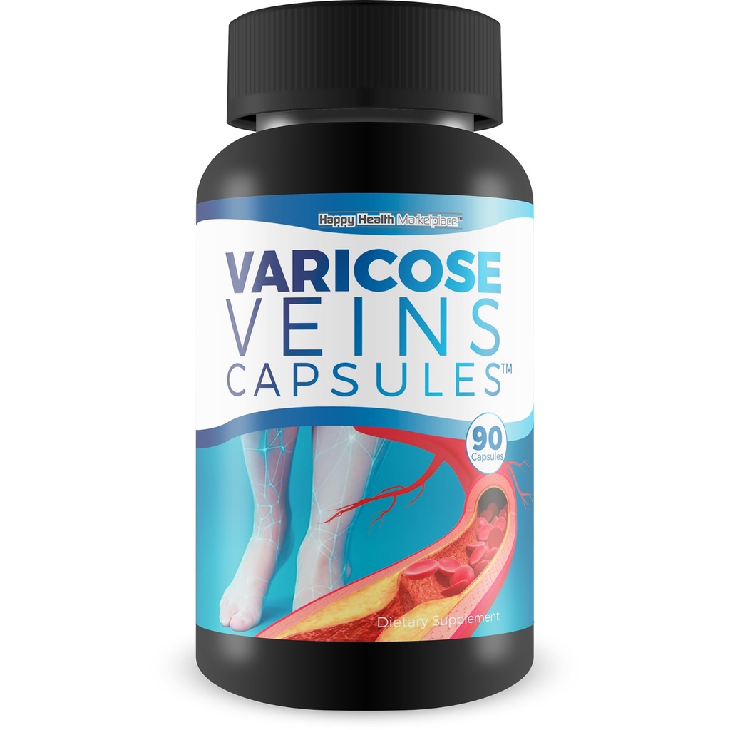 Varicose Venen Kapseln - Unsere beste natürliche Varicose Venen Behandlung - Varicose Vein Ergänzung Anti Varicose Veins Frauen - Kräuter-Variancose Venen Behandlung für Beine - Kräuter Heilmittel für Varicose Veins