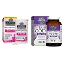 Garten des Lebens & Zink-Ergänzungen 30mg hohe Potenz Roh Zink und Vitamin C Multimineral-Ergänzung, Vitamin-Code/Trace Mineralstoffe & Probiotika für Haut Gesundheit & Immununterstützung, 60 Vegan Kapseln