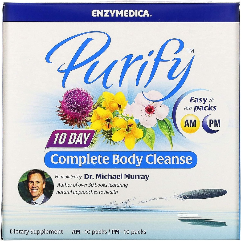Enzymedica, 10-Day Complete Body Cleanse, Botanical Detox Program zur Unterstützung der vollständigen Körperentgiftung, 20 Packungen (20 Portionen)