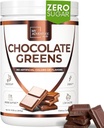 Green Superfood Powder for Digestion & Gut Health - Keto Friendly Superfood Greens Blend Powder for Immune Support - Powdered Greens Supplement for Immune Boost - Chocolate, 180 Servings