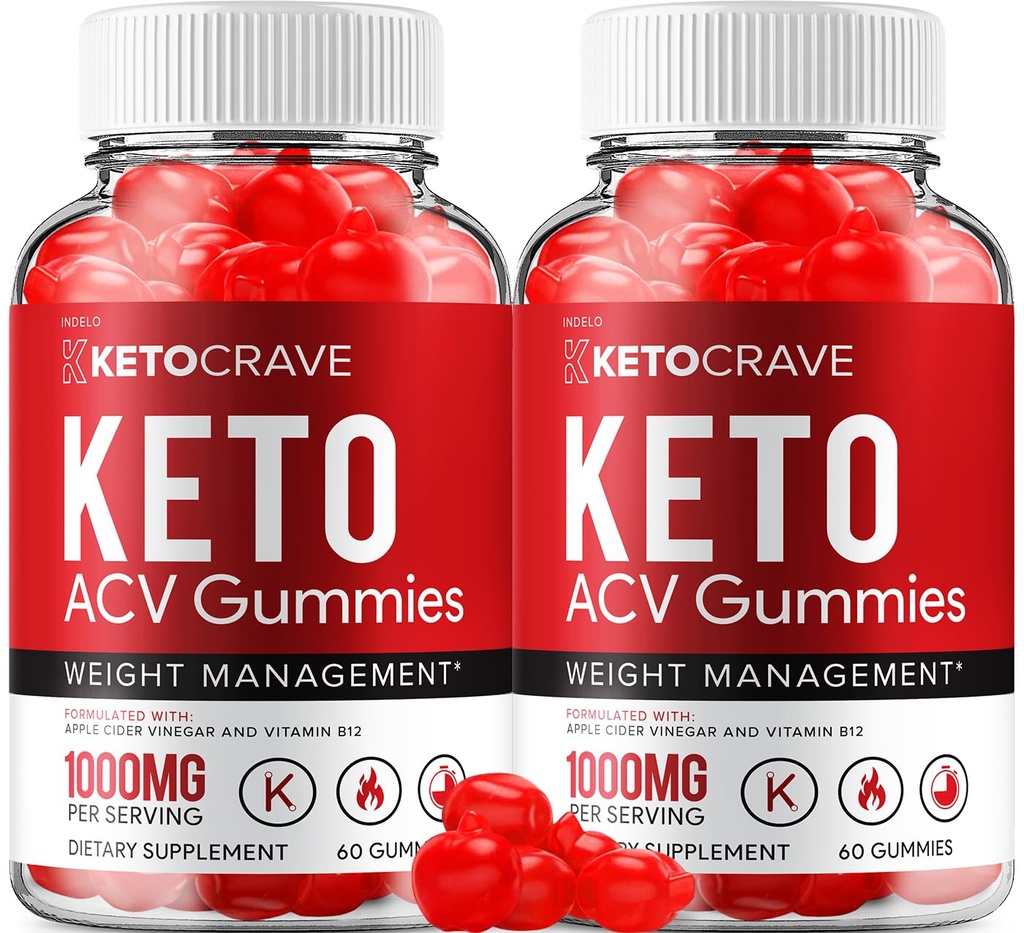 (2 Pack) Crave Keto ACV Gummies - Advanced Formula Crave Keto Plus ACV Weight Management Gummies Apple Cider Essig Crave ACV Gummies Nahrungsergänzungsmittel Bewertungen Männer Frauen (120 Gummi)