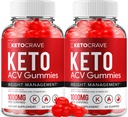 (2 Pack) Crave Keto ACV Gummies - Advanced Formula Crave Keto Plus ACV Weight Management Gummies Apple Cider Essig Crave ACV Gummies Nahrungsergänzungsmittel Bewertungen Männer Frauen (120 Gummi)