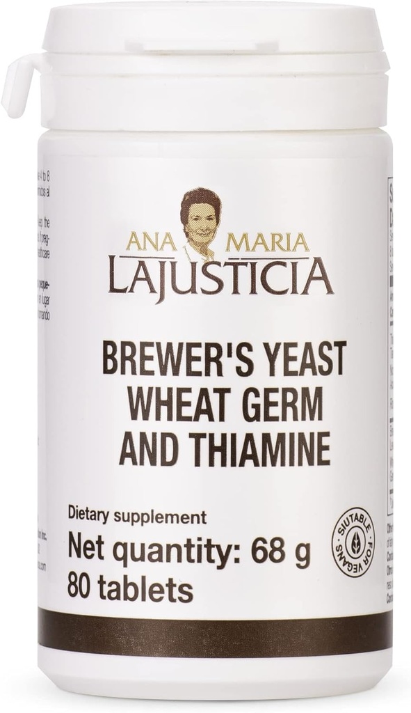 Ana Maria Lajusticia- BREWER's Yeast - Quelle der Vitamine, Herzgesundheit und gesunde Verdauung - 20 Tage Behandlung Pack Zucker kostenlos & Vegan freundlich.