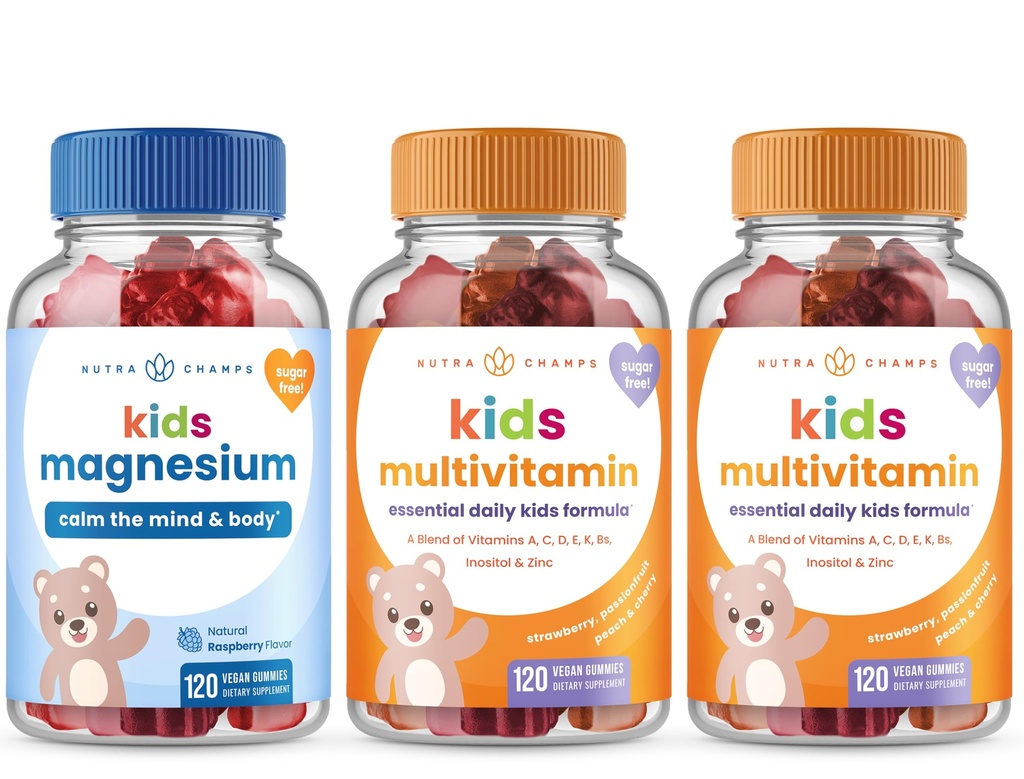 NutraChamps Kinder Multivitamine &amp; Kinder Magnesium Gummi