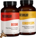 FreshCap, Adaptogen Bundle (Reishi Kapseln und Cordyceps Kapseln)