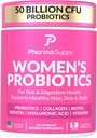 Fortgeschrittene Frauen Probiotika für Gut Gesundheit mit Haar, Haut, & Nails Vitamine Unterstützung - 50 Billion CFU w/Collagen, Biotin & Keratin - Probiotische Ergänzung für Verdauungs-Gesundheit & Bloating Relief.