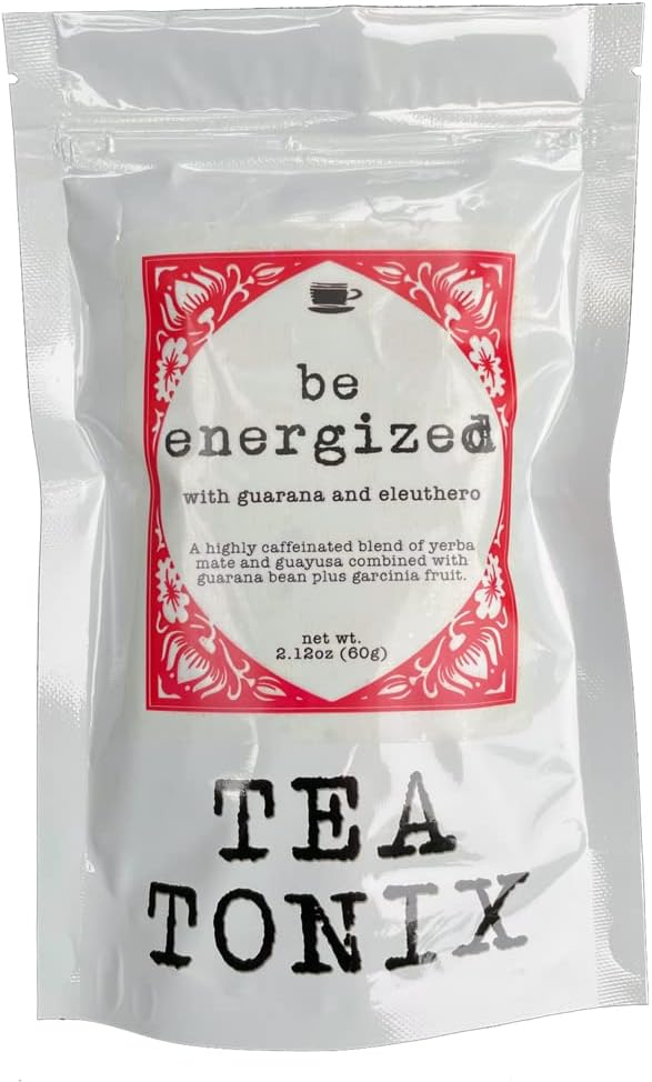 ENERGIZED Yerba Mate Tee mit Guarana, Eleuthero und Garcinia 60g (2.12oz) - HIGHLY CAFFEINATED für einen Energieschub