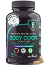 Zenmen Naturally Body Deodorizing Supplement - Body Odor Eliminator Pillen - Interne Deodorant für Unterarme, Intimate Areas und Private Parts - 60 Vegan Capsules. Hergestellt in den USA