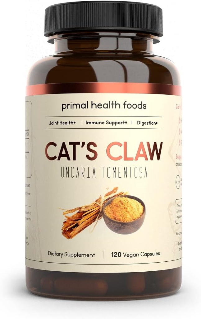 Bio Cat's Claw 1000 mg 60 Servierungen | Immununterstützung, Verdauung und Joint Relief | Vegetarisch, Organisch, Non-GMO & Glutenfrei