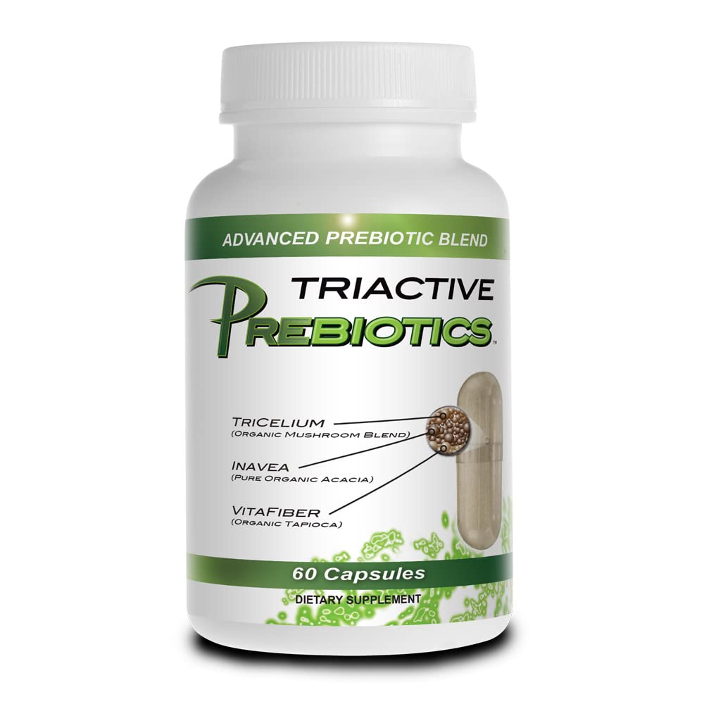 Präbiotische Kapseln für Frauen und Männer – Bio-Präbiotika-Ergänzung mit Acacia Fiber, VitaFiber, Tricelium Mushroom Blend – Präbiotische Faser-Ergänzung für Gut Health, Verdauung & Microbiome Unterstützung