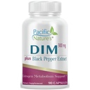 Pacific Nature's DIM 300mg with Black Pepper (90 Capsules) Diindolylmethane Supplement for Hormone Balance and Support for Both Men & Women - Gluten-Free, Non-GMO