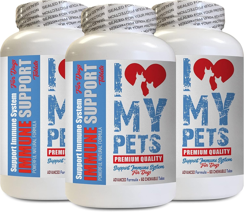 Pet Immune Balance - Hunde Immununterstützung - Booster - Gesundes PET - Beilage - Hundemilchdistel Nahrungsergänzung - 180 Bäume (3 Flaschen)