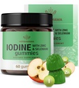 HERBAMA Iodine Gummies - Kalium-Iodine, Zink & Selen für Immunabwehr & Hirn-Unterstützung - Vegan, Non-GMO Immun-Unterstützung - 60 Pectin-basierte Apple-Flavored Chews
