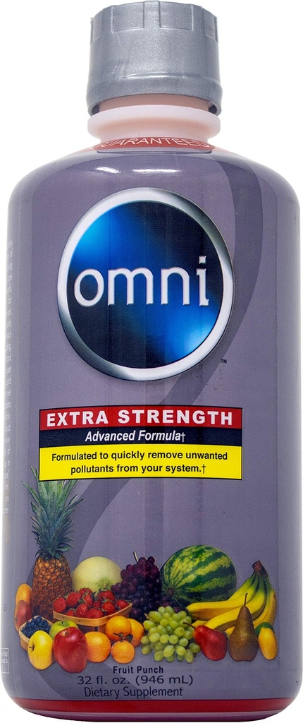 Wellgenix Omni Cleansing Drink, Extra Strength Body Detox, Kräuterreiniger Detox Flüssigkeit, Flush Ihr System, Frucht-Punch-Flaschen, 32 Fl Oz, Premium-Detox-Unterstützungsergänzung