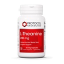 PROTOKOLL FÜR LIFE BALANCE L-Theanine 200mg - Normale Stressentlastung - Nicht-Drowsy - 60 Veg Caps