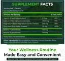 Natürliche Nutra 500 Count, Calcium Magnesium Zink Ergänzung mit Vitamin D3 für Knochenstärke, hilft, Verdauung zu verbessern, Gesundheit Glutenfrei und Zuckerfrei, essentielle Mineral Complex