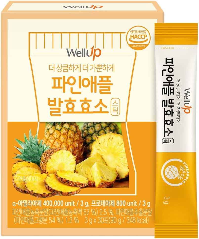 RAWEL Well Up Fermentation Verdauungsenzyme (3g x 30ea) / (Cruch Choco/Pineapple) (3g 30sticks, Ananas)
