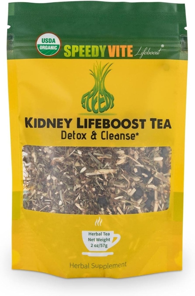 Kidney Bladder LifeBoost Tee Kräuterergänzung - USDA Organic Cleanses & unterstützt Urinary Tract Health - Marshmallow Root Junidelion Blatt Goldenrodper Hydrangea +Mehr natürliche Detox