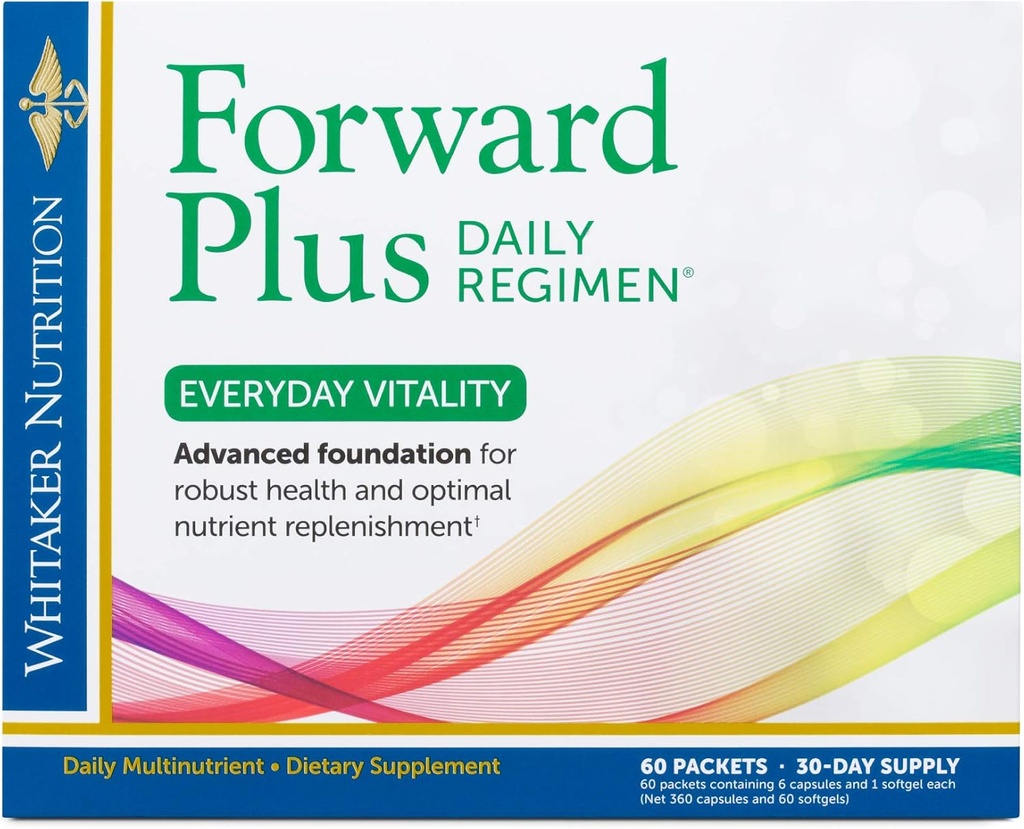 Dr. Whitaker's Forward Plus Daily Regimen - Umfassende Multivitamin-Ergänzung unterstützt optimale Energie, Stärke, Vitalität und Stamina - 60 Pakete (30-Day Supply)