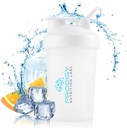 Prodigy Nutrition Labs Premium Shaker Bottle Perfekt für Protein Shakes und Pre Workout -14 Unze (Weiß)