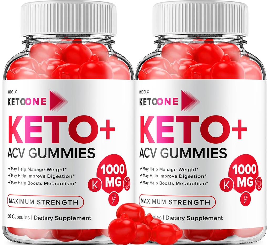 (2 Pack) Keto One Gummies Advanced Loss - ACV Gummies Maximum Stärke, Keto One Keto Plus ACV Weight Management Gummies Apple Cider Essig, Keto One Gummies Bewertungen B12 Keto+ACV (120 Gummi)