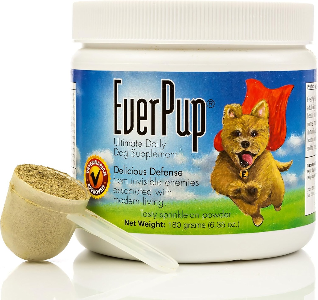 EverPup Ultimate Daily Dog Supplement mit Glucosamin, Präbiotika, Probiotika, Apoptogene, Vitamine und Mineralien für gesunde Gelenke, Immunität, Verdauung, Hautgesundheit