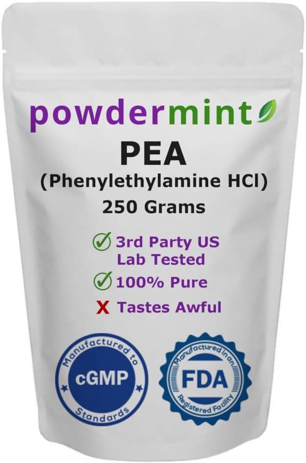 Beta Phenylethylamin HCl (Pea) Pulver - Stimmung, Energie (250 Gramm)