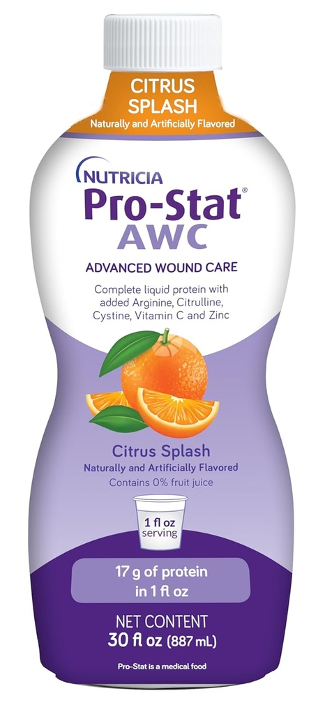 Pro-Stat Advanced Wound Care (AWC), Konzentrierte flüssige Protein medizinische Lebensmittel - Citrus Splash Punch Flavor, 30 Fl Oz Flasche