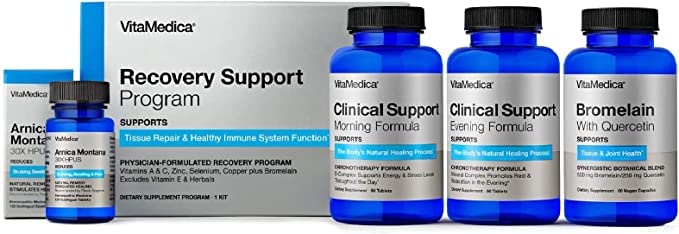 VitaMedica | Recovery Support Program + Arnica Montana 30X | Natürliche Postchirurgie Ergänzungen | Wound Heilung | Schmerzlinderung | Vitamin A | Vitamin C | Bromelain | Quercetin | Zink | Gluten Kostenlos