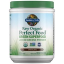 Garten des Lebens Raw Organic Perfect Food Green Superfood Juiced Greens Powder - Schokolade, 30 Servierungen - Non-GMO, Glutenfrei, Vegan Ganzes Nahrungsergänzungsmittel, Plus Probiotics & Enzymes