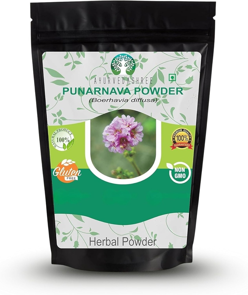 Punarnava Powder 200 Gm I Boerhavia diffusa Ich unterstützt Gewichtsmanagement, Nieren, Leber und mehr I Non GMO I Vegan I Gluten Free
