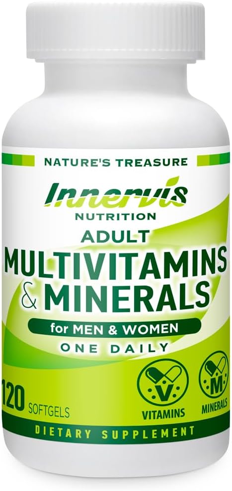Multivitamine & Mineralien für Männer & Frauen – Immun-, Energie- und Antioxidantienunterstützung, 120 Softgels
