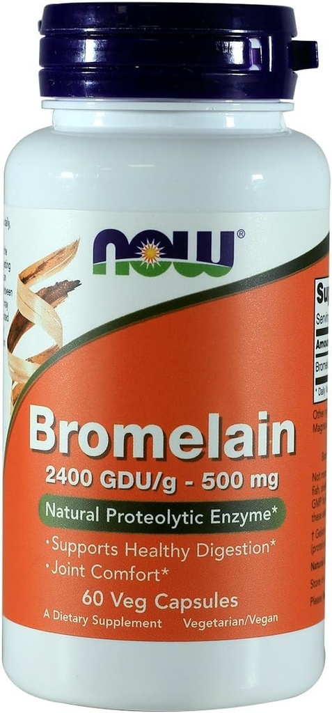 JETZT Bromelain 2400 GDU, 500mg, 60 Kapseln (Pack von 2)