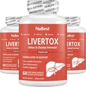 NuBest LiverTox - Premium Liver Health Formula - Liver Cleanse, Detox & Repair - mit Milchdistel, Choline, Beet, Turmeric, Artichoke & Dandelion - 3 Pack | 3 Monate Versorgung