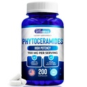Wir mögen Vitamine Phytoceramide 700mg - 200 Kapseln All Natural Wheat Free and Plant Based - Phytoceramide Supplement - Skin Supplement für Damen - Ceramide für Haut Hydration, Reparatur, Verjüngung