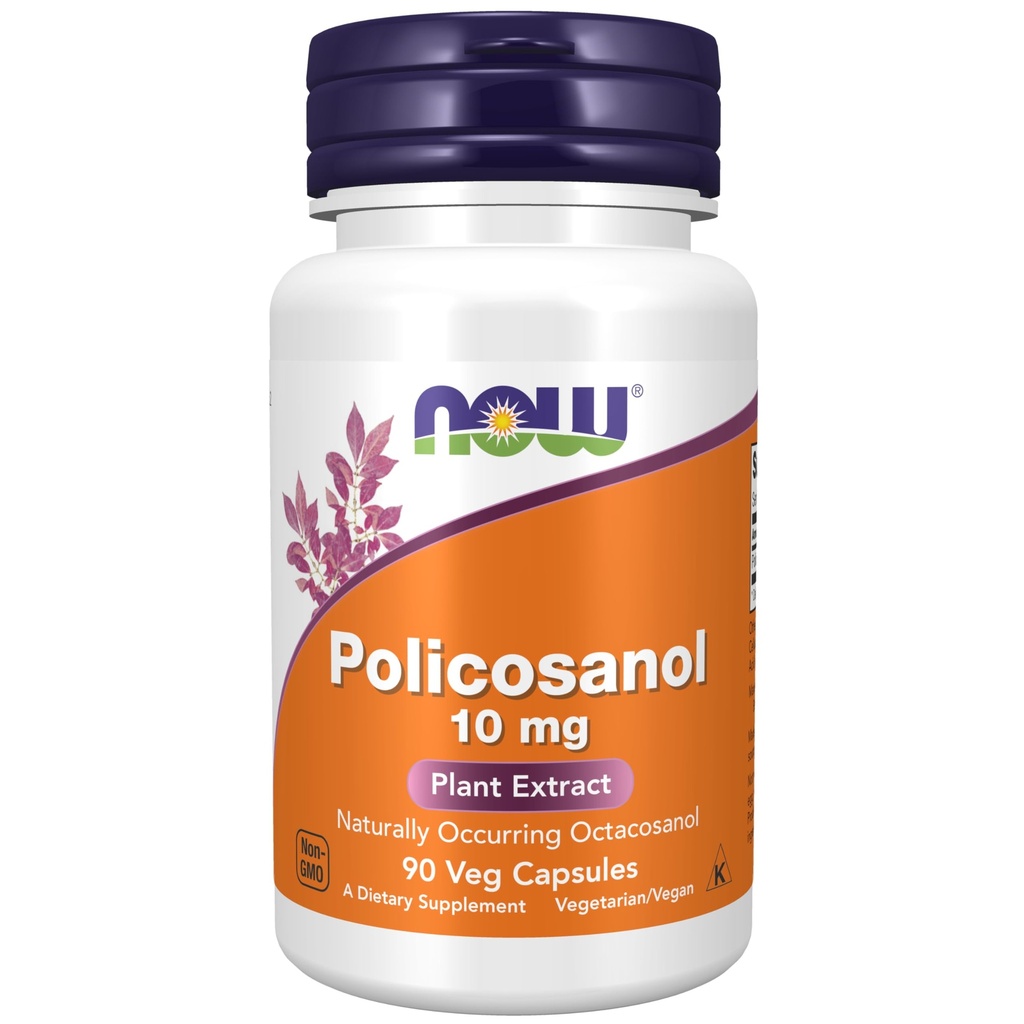 JETZT Nahrungsergänzungsmittel, Policosanol 10 mg, Mischung von Long-Chain Fettalkoholen (LCFAs) abgeleitet von Zuckerrohr, 90 Veg Kapseln