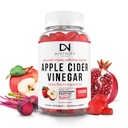 Apple Cider Essiggummis mit Mutter - Cleanse & Detox ACV Gummis für Weight Loss, Gut Health, Metabolism Support - ACV mit Mutter mit B12 Vitamin, B6 & Pomegranate & Beet Root 100 Ct