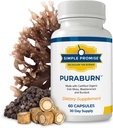 Simple Promise PuraBurnTM - Kräuter-Wellness-Ergänzung mit Organic Irish Sea Moss, Bladderwrack & Burdock Root - Unterstützt Verdauungs- und Nährstoffabsorption - 60 Kapseln