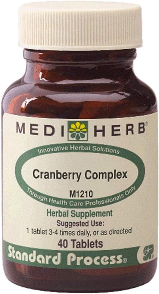 MEDIHERB Cranberry Complex -Gesunde Urinary Tract Funktion fördern - Gesunde Flora im Urinary Tract fördern - Natürliche Inhaltsstoffe - Organische Kräuterergänzungen - Made in the USA - 40 Tabs