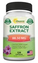 aSquared Nutrition Saffron Supplements - 120 Kapseln - Saffron Extract Ergänzung Pillen - Pure Saffron Alternative zu Pulver, Tee, Threads & Gummies
