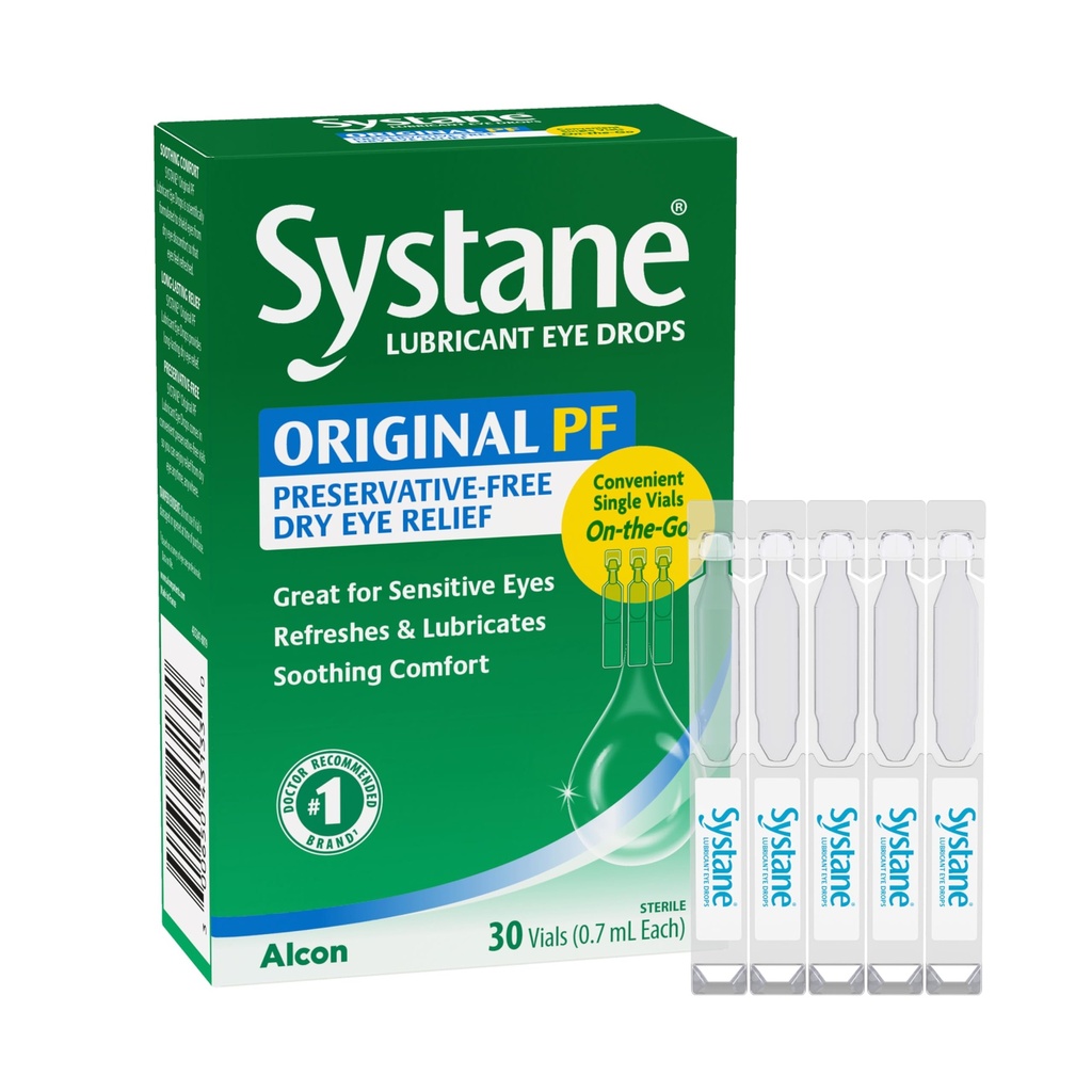 Systane Lang anhaltende Lubricant Augentropfen Vials Augentropfen, 30 Zähler (Pack von 1)